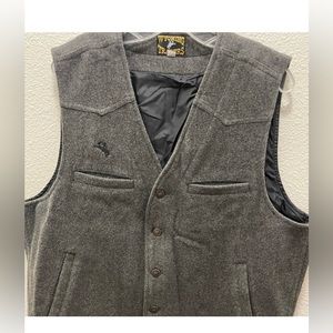 Wyoming Traders Men's Buckaroo Wool Vest. Size XL Tall